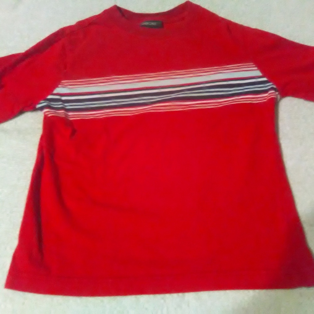 Boys Cherokee Red Tee With Stripes Size XS
